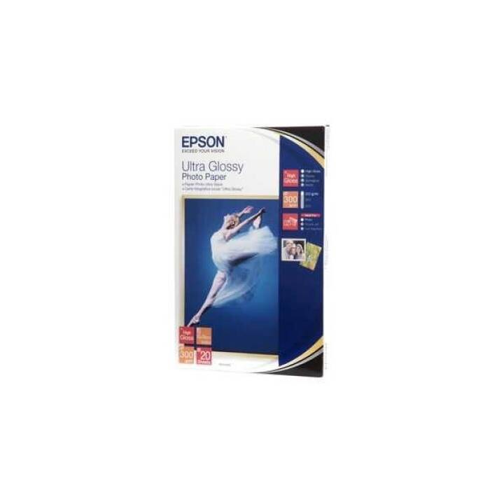 EPSON Ultra Glossy Papier photo (20 feuille, 100 x 150 mm, 300 g/m2)
