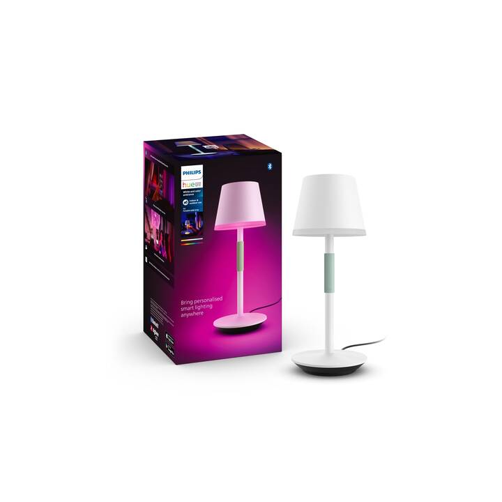 PHILIPS HUE LED Birne White & Color Go (LED fest verbaut, ZigBee, Bluetooth, 6.2 W)