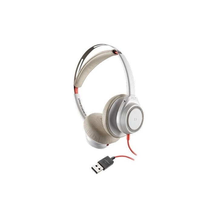 POLY Office Headset Blackwire 7225 (On-Ear, Kabel, Weiss)