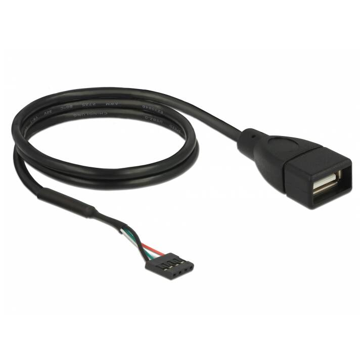 DELOCK Adapter (USB 2.0 Typ-A, USB 2.0, 4 Pin, 0.6 m)