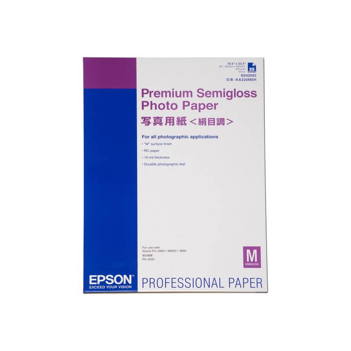 EPSON Premium Carta fotografica (25 foglio, A2, 251 g/m2)