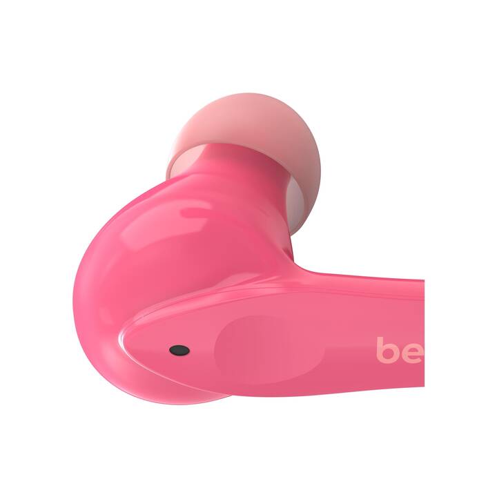 BELKIN Soundform Nano Casque d'écoute pour enfants (In-Ear, ANC, Bluetooth 5.0, Pink)