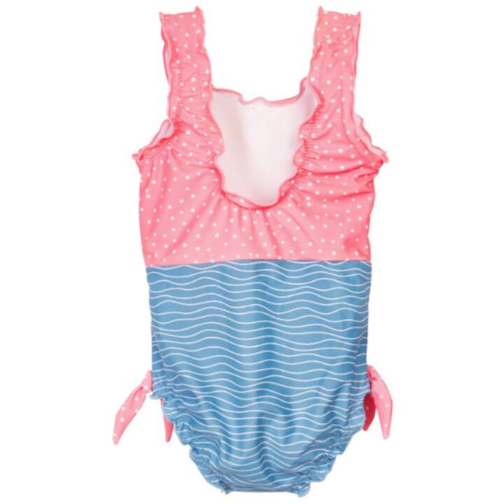 PLAYSHOES Maillot de bain bébé (98-104, Bleu, Pink)