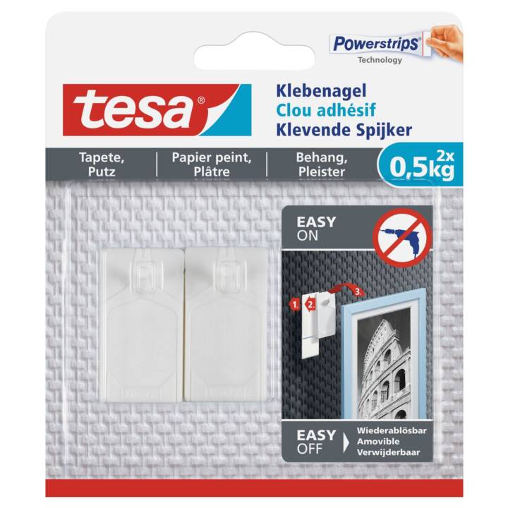 TESA Klebenagel  Powerstrips (45 m, 2 Stück)