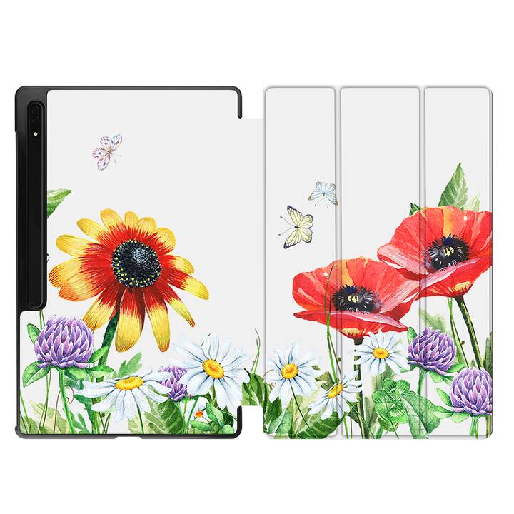 EG Hülle für Samsung Galaxy Tab S8 Ultra 14.6" (2022) - Bunt - Blumen