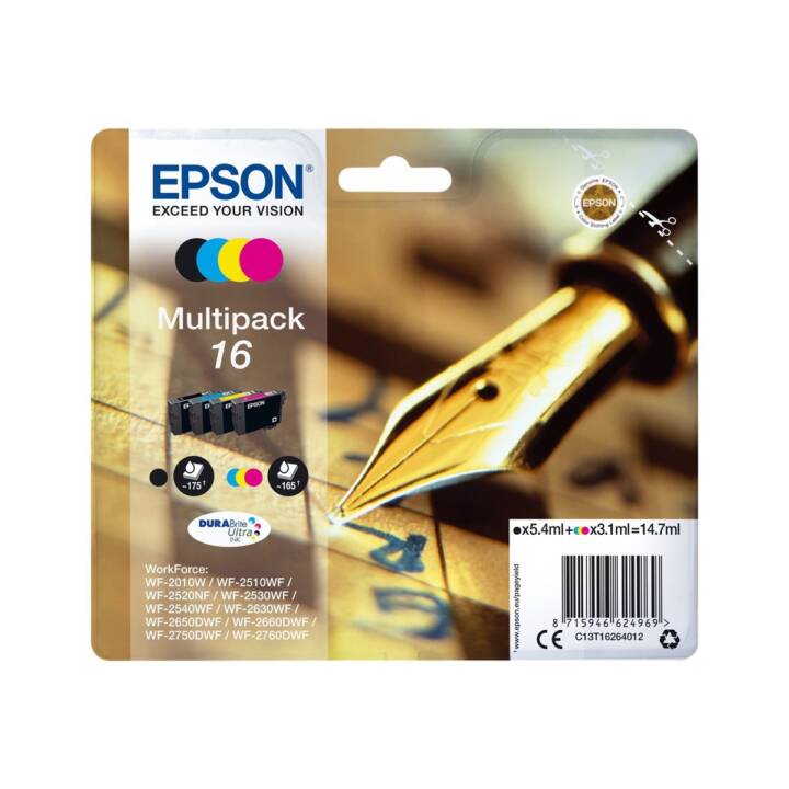 EPSON T16264012 (Jaune, Noir, Magenta, Cyan, Multipack)