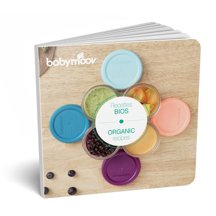 BABYMOOV Récipient de pâte à papier Babybols (8x) + livre de recettes