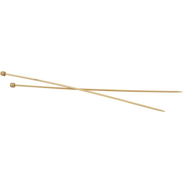 CREATIV COMPANY Stricknadel Single pointed knitting needle Bamboo