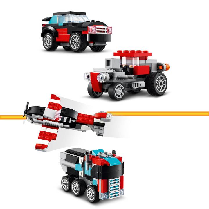 LEGO Creator 3-in-1 Le camion remorque avec hélicoptère (31146)