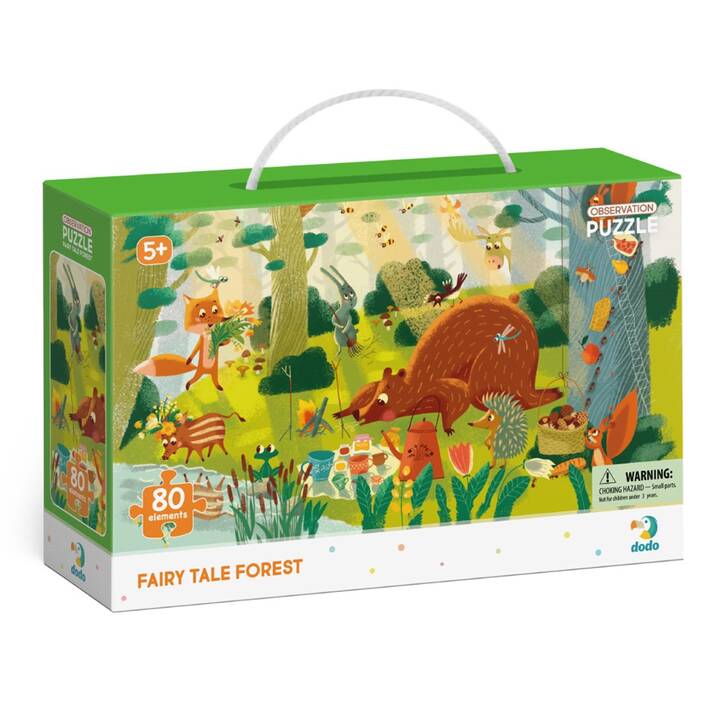 DODO Waldtiere Fairy Tale Forest Puzzle (80 x)