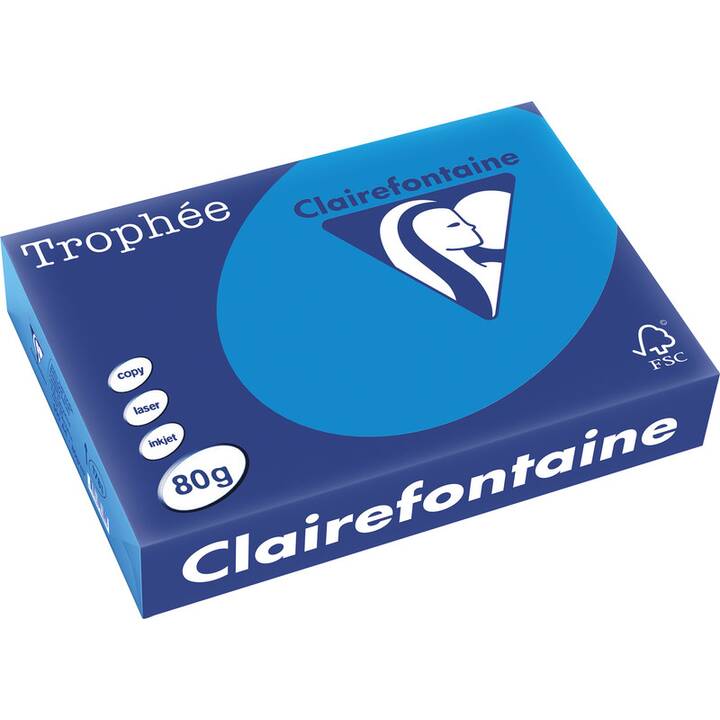 CLAIREFONTAINE Farbiges Papier (500 Blatt, A4, 80 g/m2)