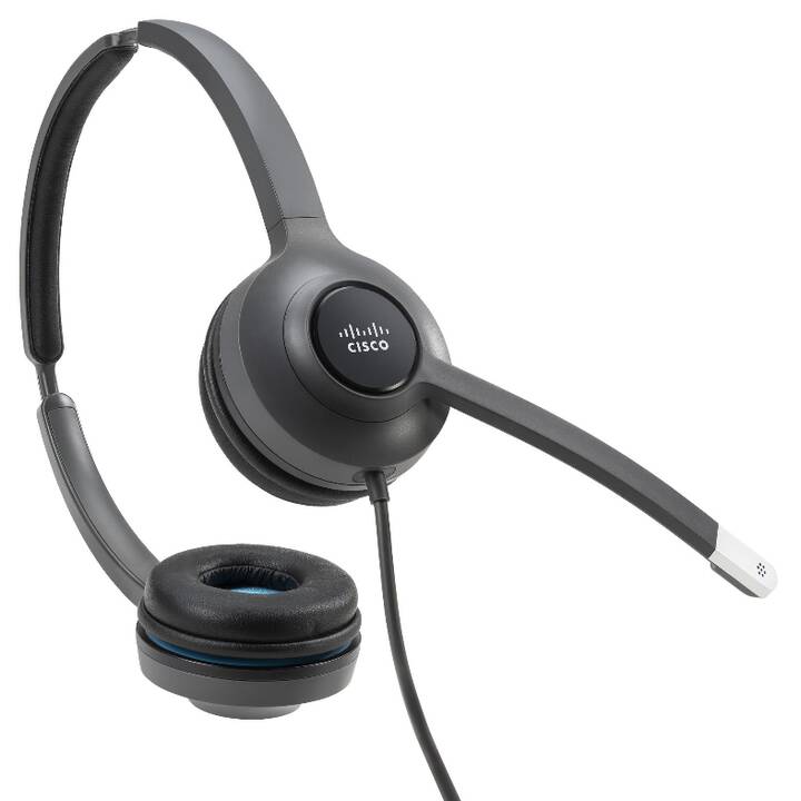 CISCO Office Headset 522 (On-Ear, Kabel, Schwarz, Grau)