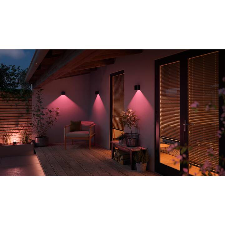 PHILIPS HUE Lampada da parete White and Color Ambiance Resonate (8 W, Nero)