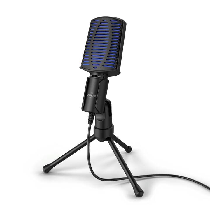 URAGE Stream 100 Microfono da tavolo (Nero, Blu)