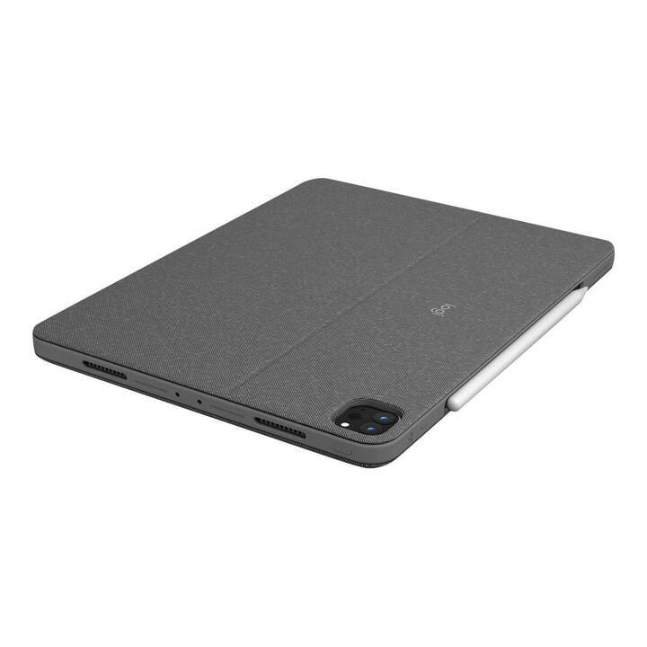 LOGITECH Combo Touch Type Cover (10.9", iPad Air (4. Gen. 2020), Grigio)