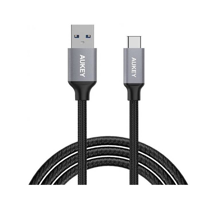 AUKEY CB-CD2 Câble (USB Typ-A, USB Type-C, 1 m)