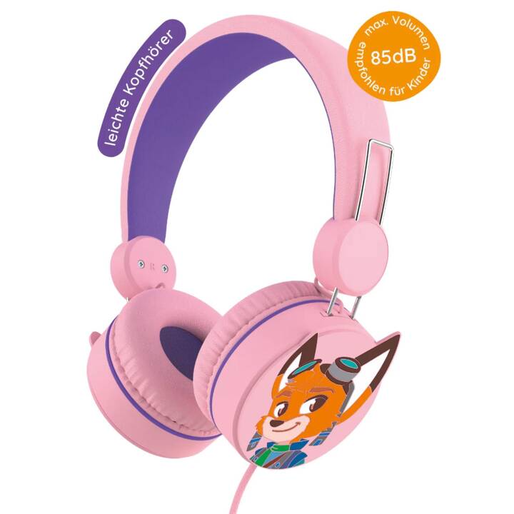 EDURINO Over-Ear Cuffie per bambini (Pink)