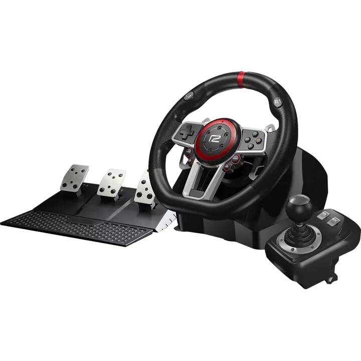 READY2GAMING Multi System Racing Wheel Pro Volante e pedali (Black)