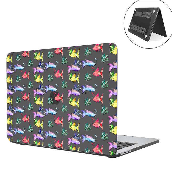 EG coque pour MacBook Air 13" (puce Apple M1) (2020) - multicolore - poisson