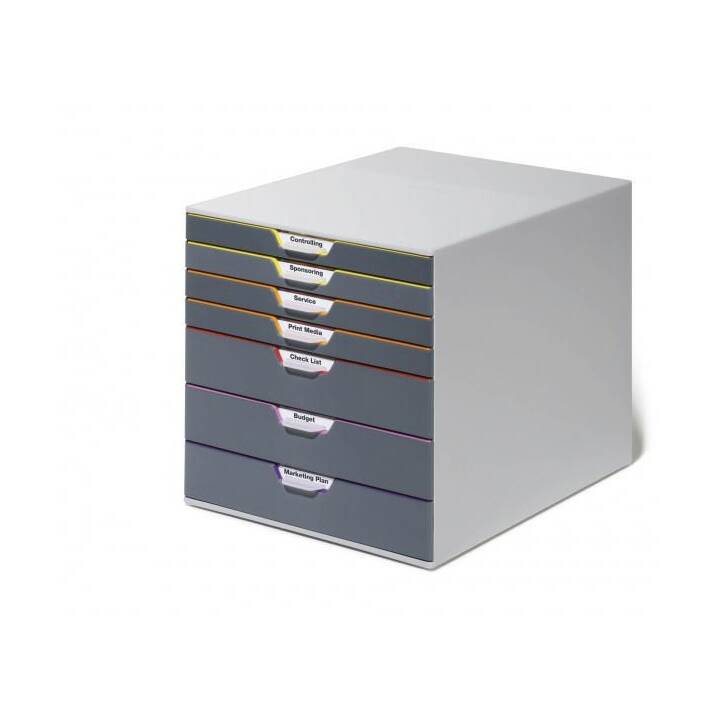 DURABLE Büroschubladenbox (C4, 280.0 mm  x 292.0 mm  x 356.0 mm, Grau)