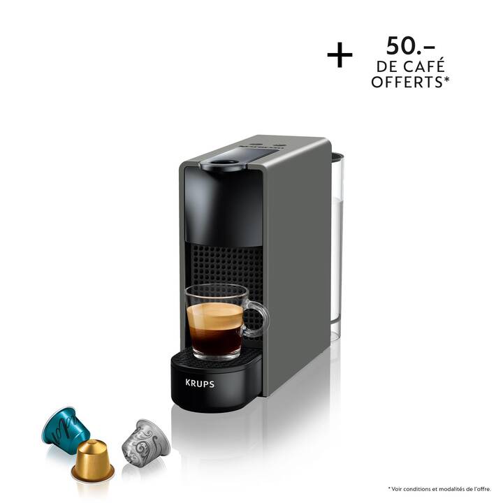 KRUPS Essenza Mini XN110B (Nespresso, Intense Grey) Interdiscount