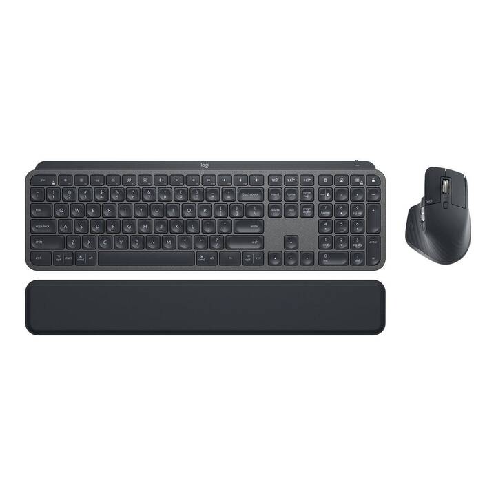 LOGITECH MX Keys Combo (Bluetooth, USB, Schweiz, Kabellos)