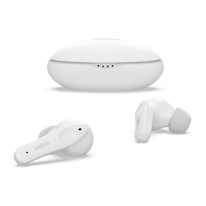 BELKIN SoundForm Nano Casque d'écoute pour enfants (In-Ear, ANC, Bluetooth 5.0, Blanc)