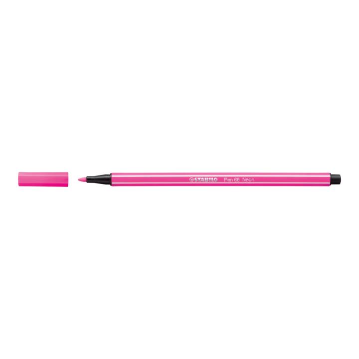 STABILO Pen 68 Filzstift (Pink, 1 Stück)