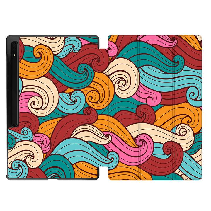 EG cover per Samsung Galaxy Tab S8 Ultra 14.6" (2022) - Arancione - Ondulato