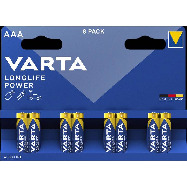 VARTA Batterie (AAA / Micro / LR03, 8 pièce)