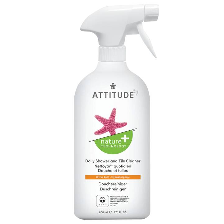 ATTITUDE Produit de nettoyage pour salle de bain Nature + Technology (800 ml)