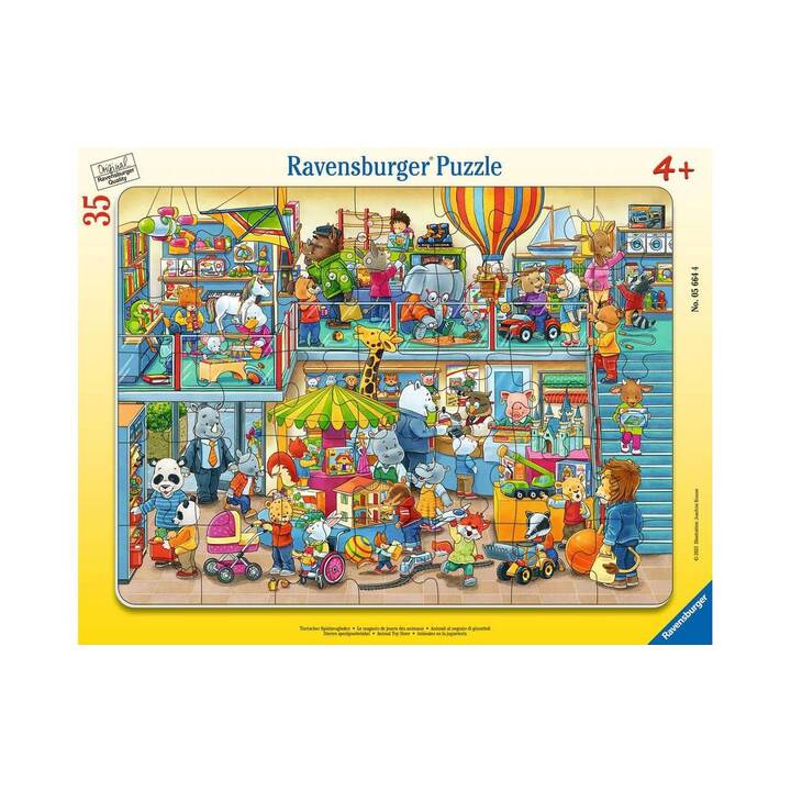RAVENSBURGER Animali Puzzle (2 x 48 pezzo, 35 pezzo)