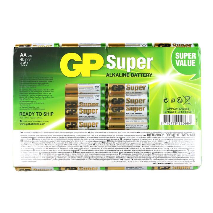 GP Super Batteria (AA / Mignon / LR6, 40 pezzo)