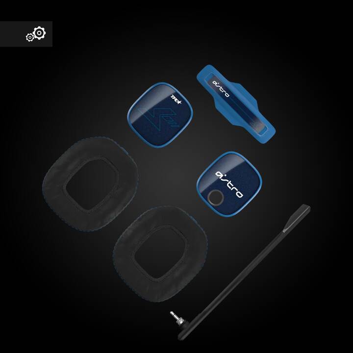 LOGITECH ASTRO A40 TR Headset + MixAmp Pro (Over-Ear, Bleu, Noir)