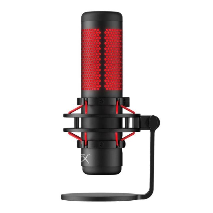 HYPERX QuadCast Microfono da tavolo (Rosso, Nero)