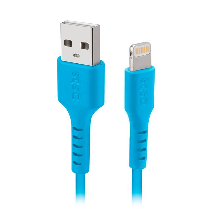 SBS Data Cable Câble (Fiche USB 2.0, Lightning, 1 m)