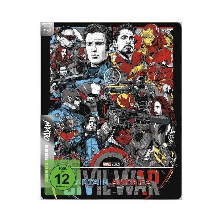Captain America 3 - Civil War (4K Ultra HD, Limited Edition, Steelbook, DE, JA, IT, EN, FR, ES)