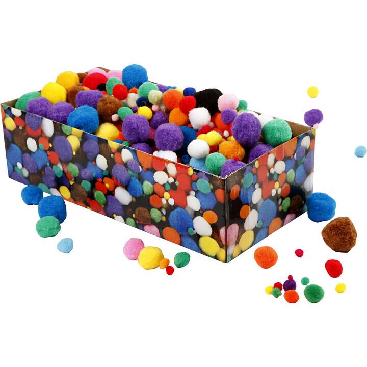 CREATIV COMPANY Pompon (Multicolore, 720 pièce)