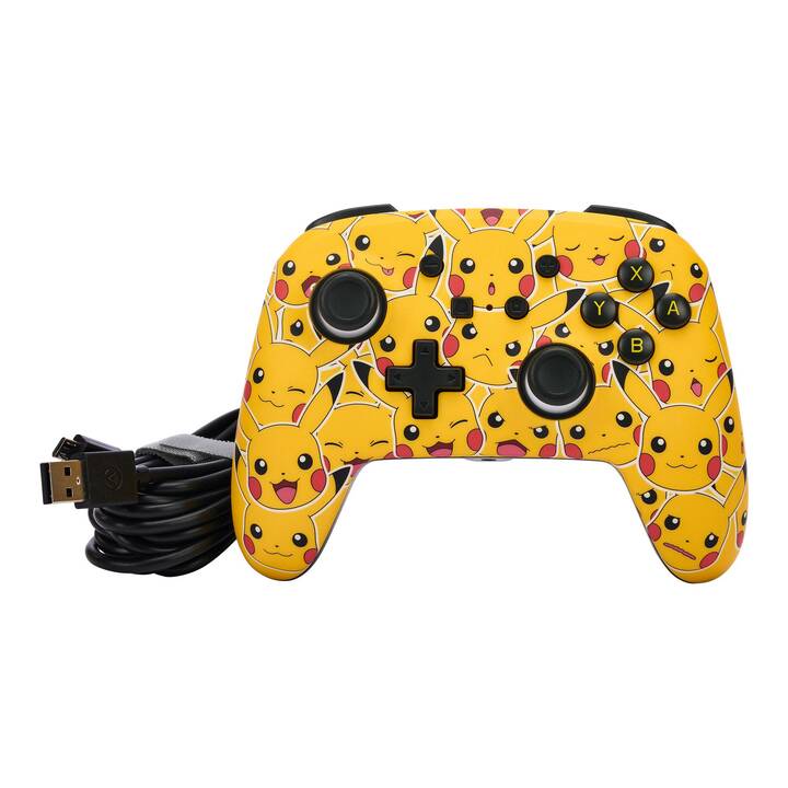 POWER A Pikachu Controller (Gelb, Gelbgold, Schwarz, Rot)