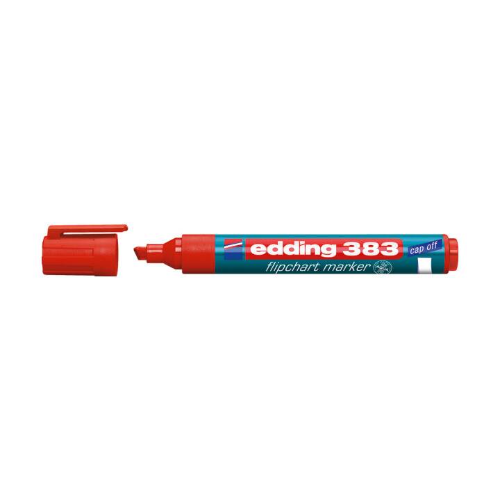 EDDING Flipchart Marker 383 (Rot, 1 Stück)