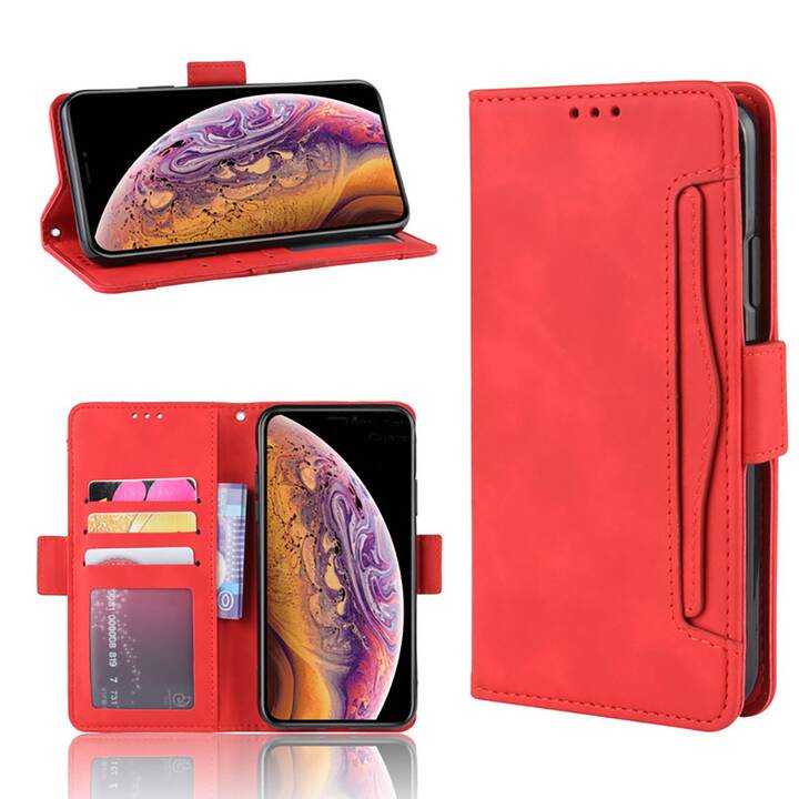 EG Mornrise Etui portefeuille pour Apple iPhone XR 6.1" - Rouge