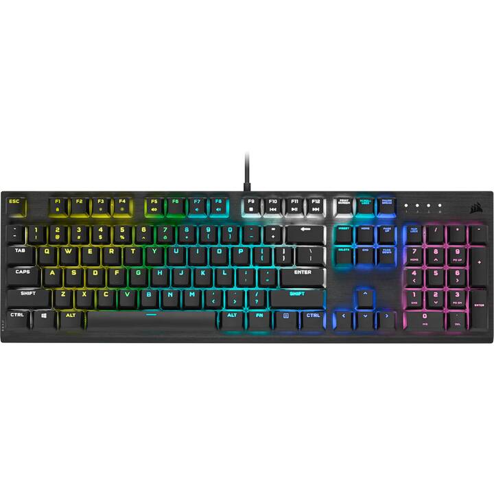 CORSAIR K60 RGB PRO Mechanical Gaming Keyboard (USB, Suisse, Câble)