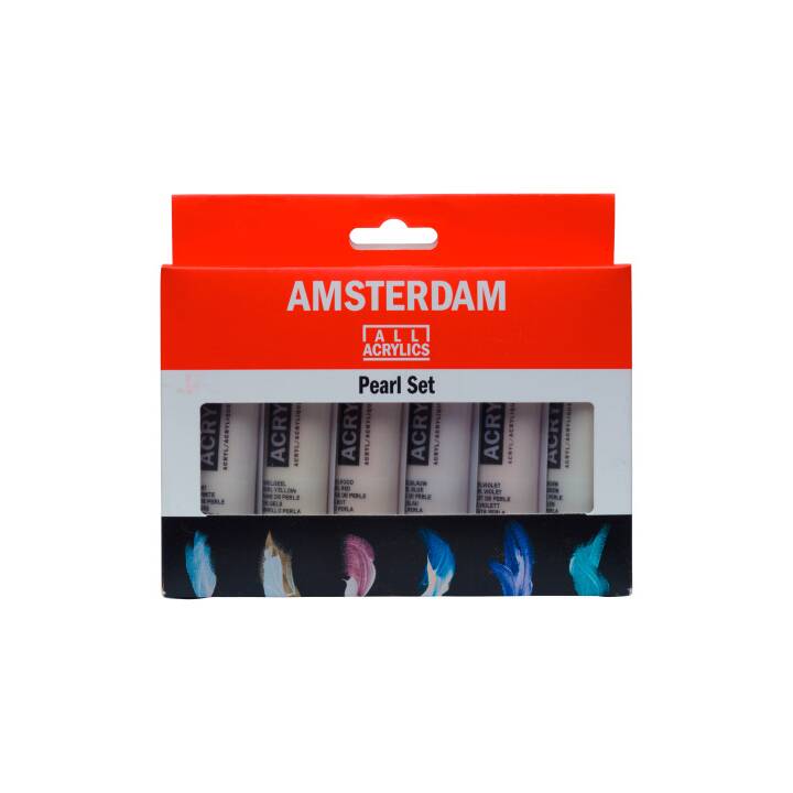 TALENS Colore acrilica Amsterdam Set (6 x 20 ml, Multicolore)