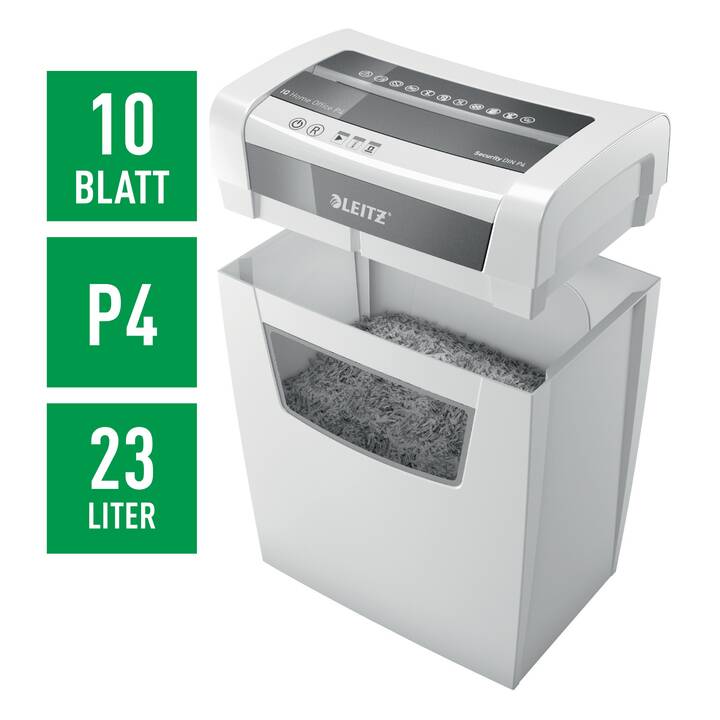 LEITZ Destructeur de documents IQ Home Office P-4 (Coupe en particules)