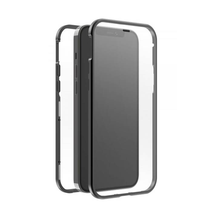 BLACK ROCK Hardcase 360° Glass (iPhone 13 Pro, Transparent, Schwarz)