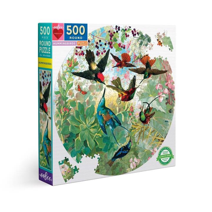 HELVETIQ Hummingbirds Puzzle (500 pezzo)