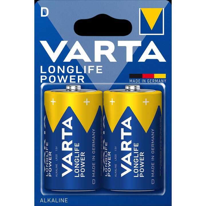 VARTA Longlife Power Batterie (D / Mono / LR20, 2 Stück)