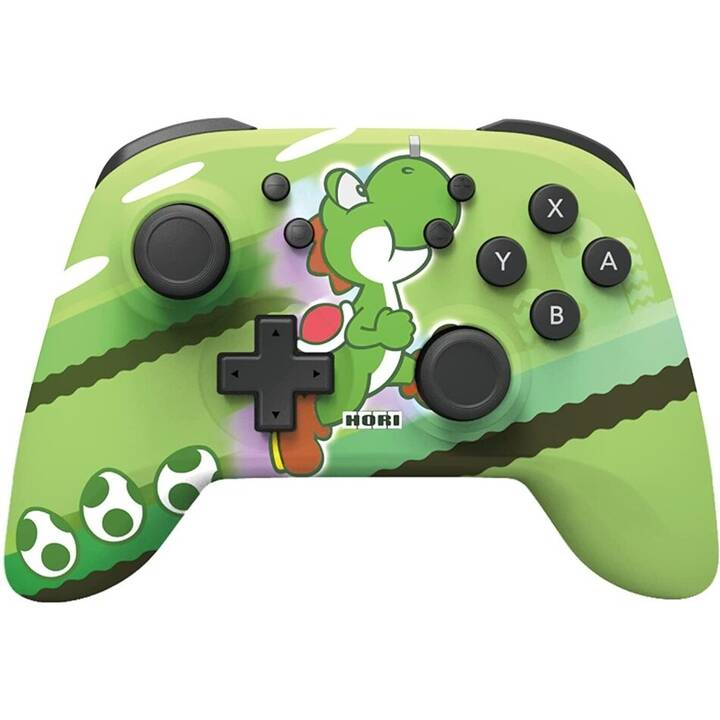 HORI Wireless Horipad Yoshi Manette (Multicolore, Vert)