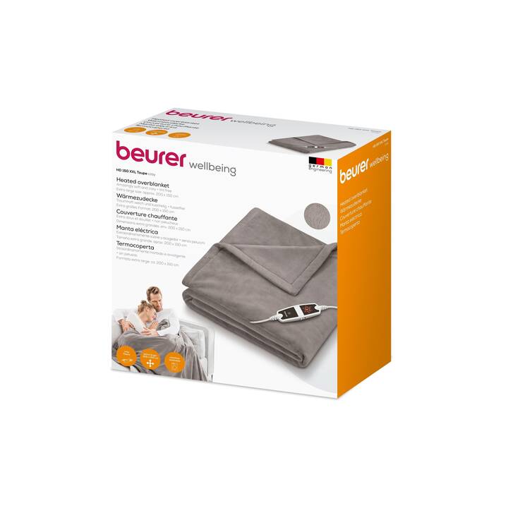 BEURER Couvertures chauffantes (150 W, Gris)