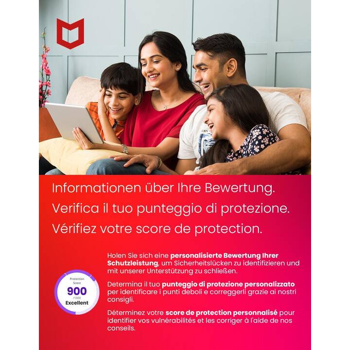 MCAFEE Total Protection (Abo, 10x, 1 Jahr, Italienisch)